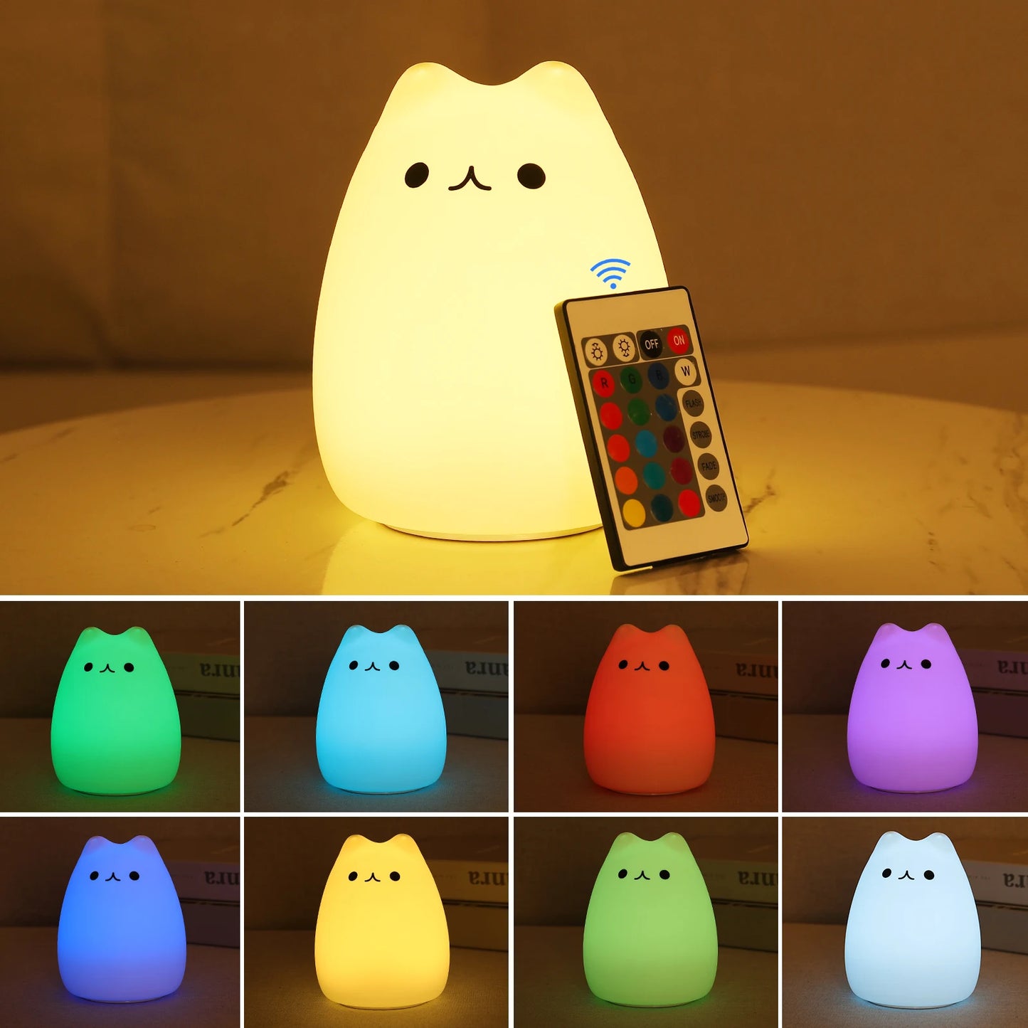 Touch Sensor Remote Cat Lamp